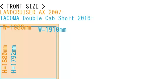 #LANDCRUISER AX 2007- + TACOMA Double Cab Short 2016-